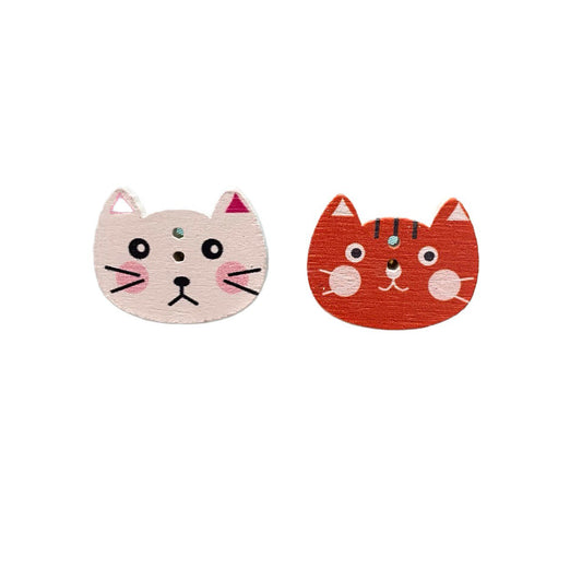 Sad and Happy Cats (Set of 2)