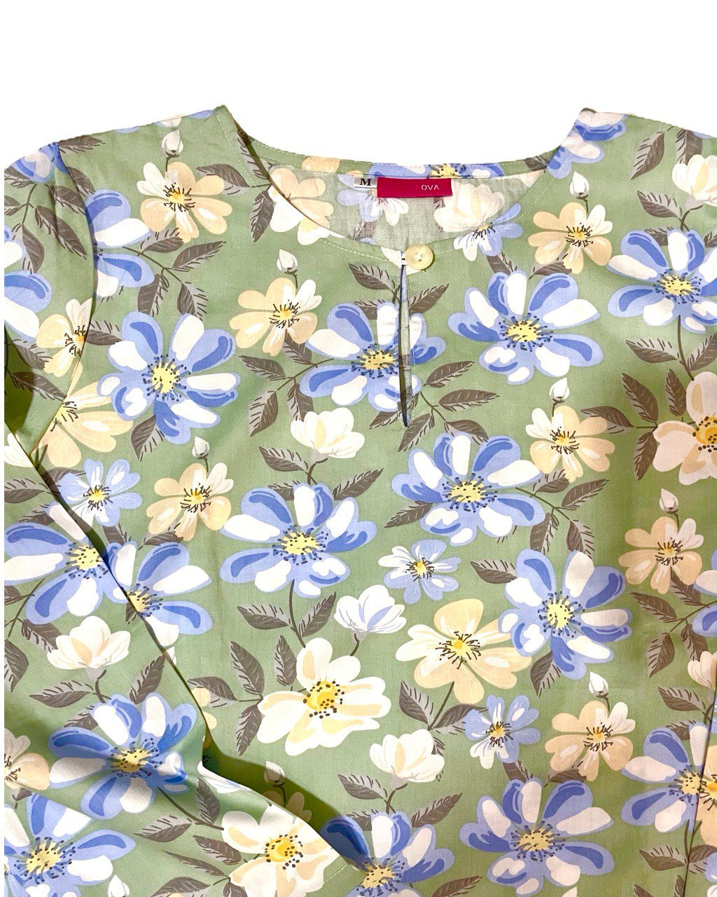 Green Blue Floral
