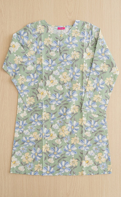 Bloom - Cyan & Honeydew