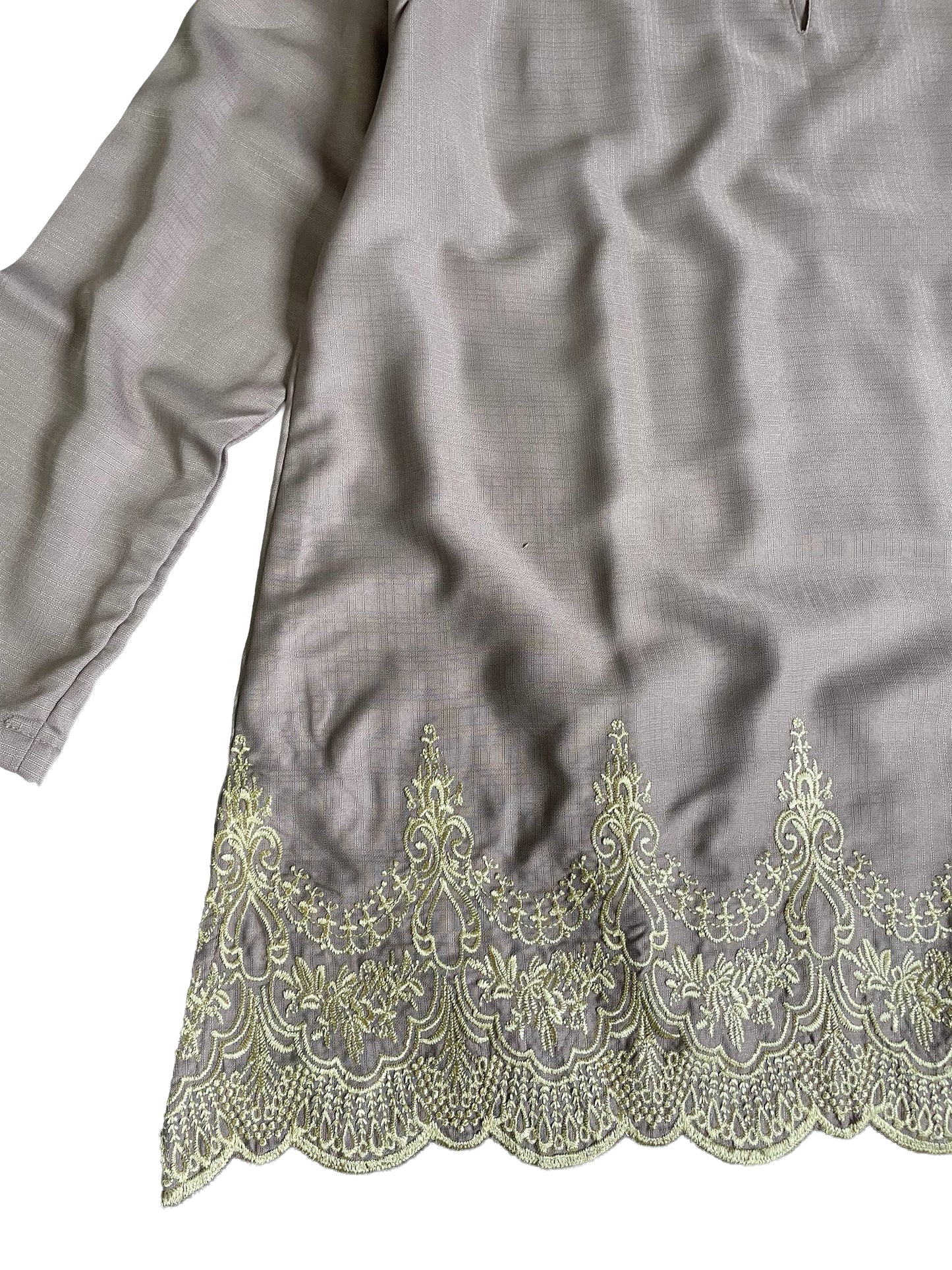 Embrodiery Dull Lilac Long Length