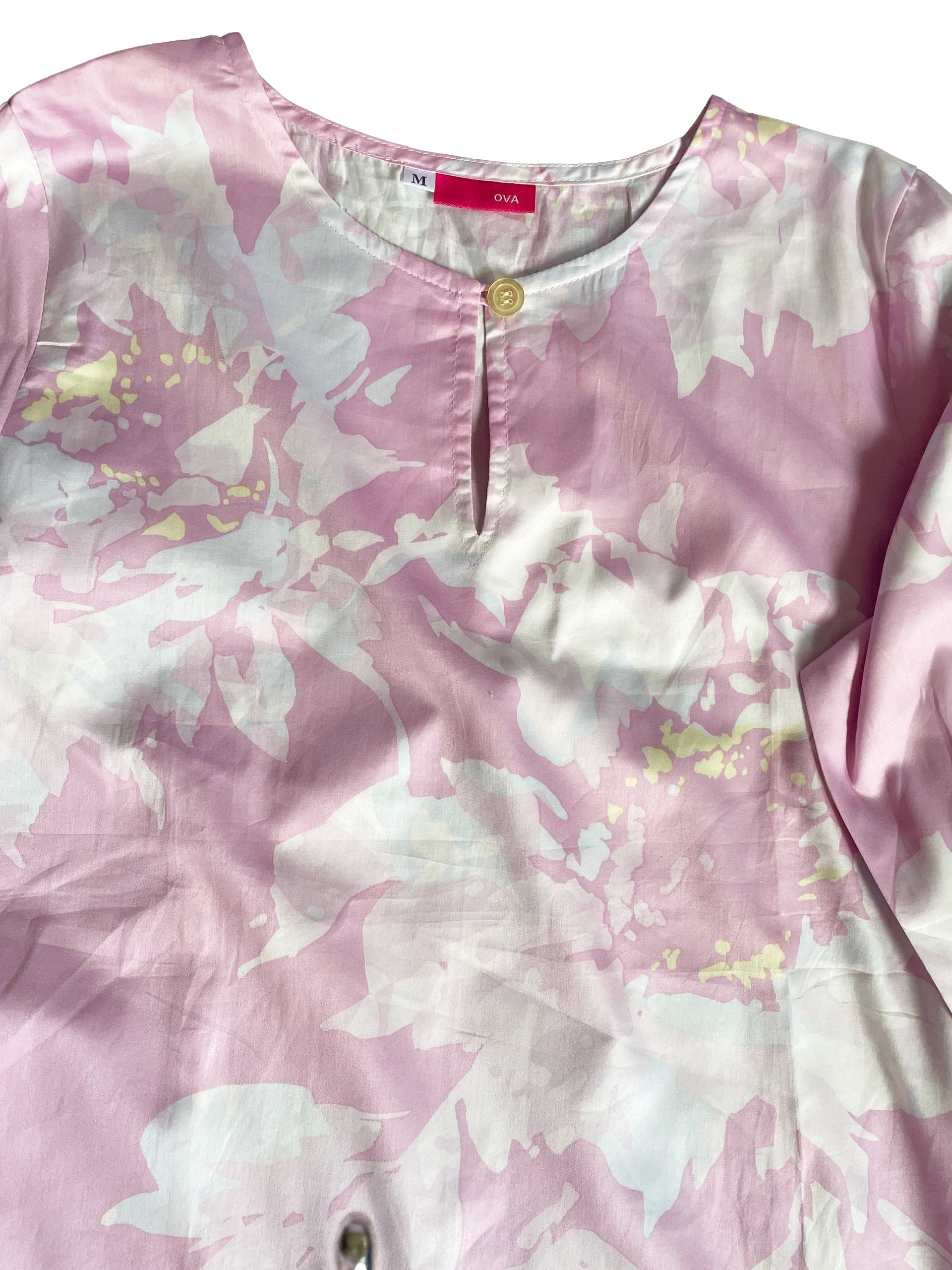 Watercolour Pastel Pink Blouse - OVA