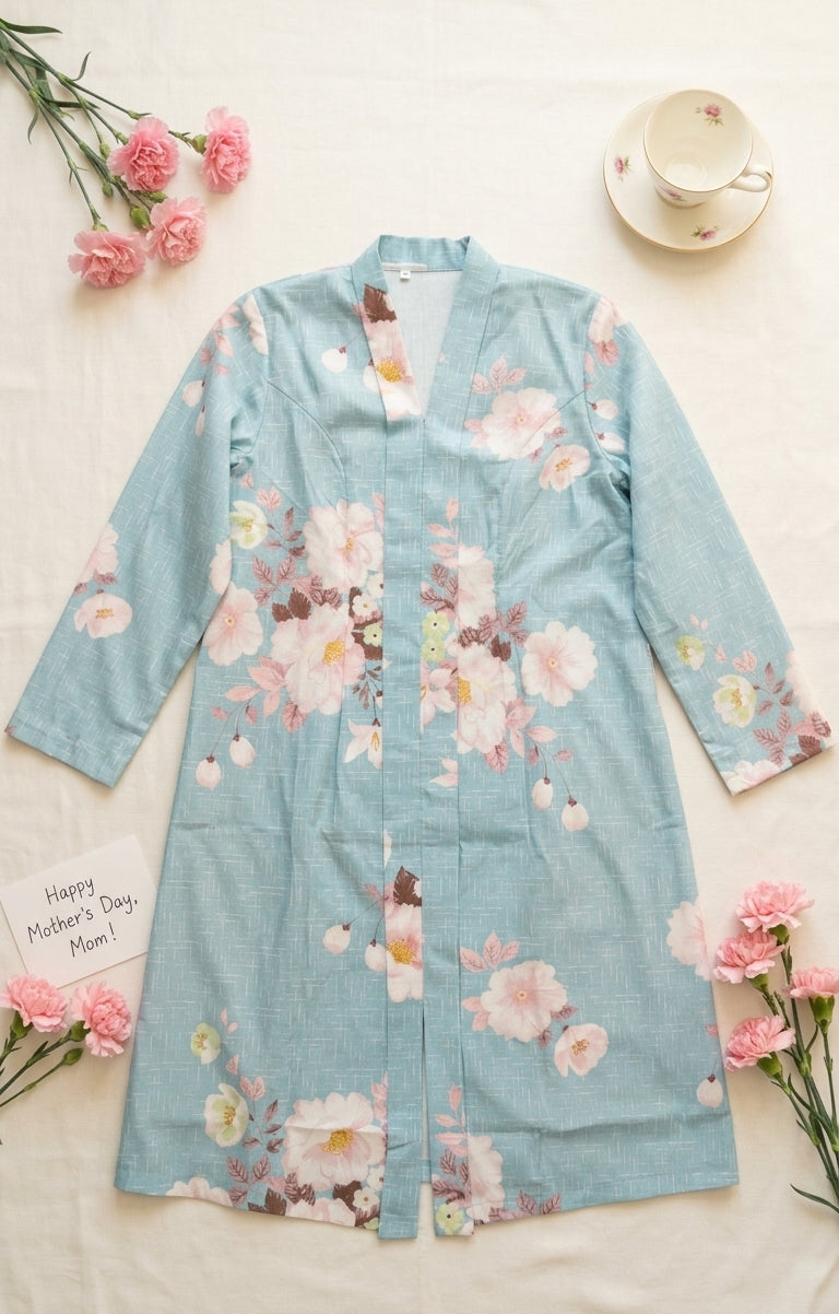 Kebaya Flare Cut Cotton Floral
