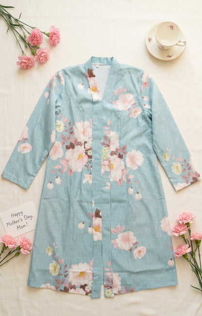 Kebaya Flare Cut Cotton Floral