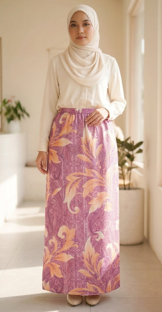 Plum Petale Skirt