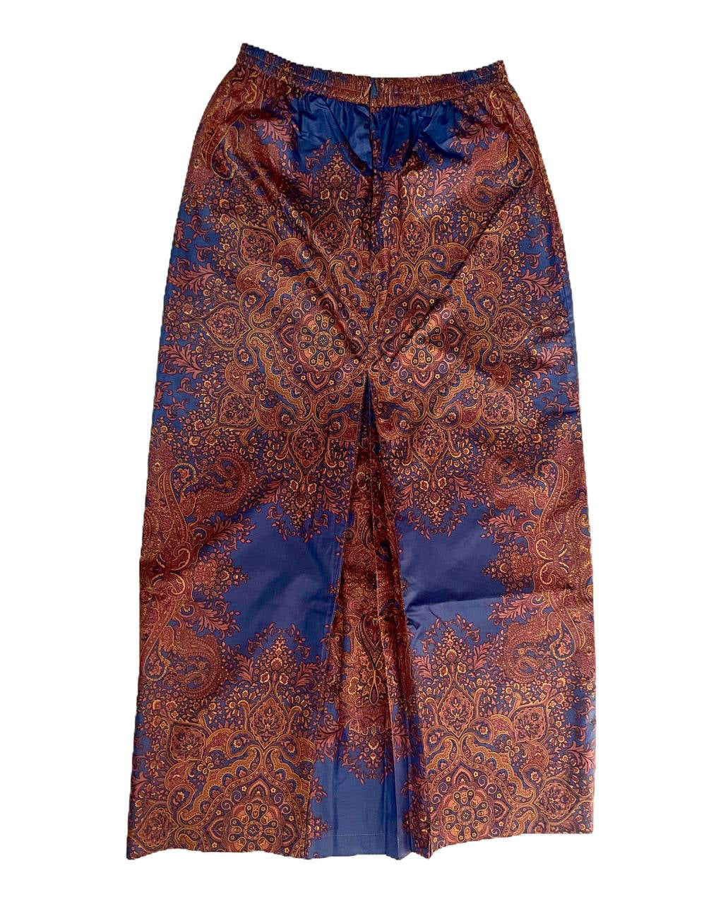 Back of Cotton Baroque Printed Skirt