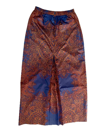 Back of Cotton Baroque Printed Skirt