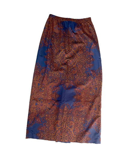 Front of Cotton Baroque Printed Skirt